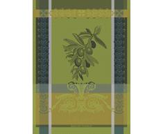 Garnier Thiebaut Geschirrtuch, Baumwolle, Grün diesig, 56 x 77 cm