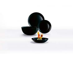 Geschirrset 19 PIEZAS Schwarz