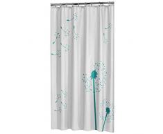 Sealskin Textil Duschvorhang Vento, Farbe: Aqua, B x H: 180 x 200 cm
