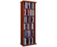 VCM Regal DVD CD Rack Medienregal Medienschrank Aufbewahrung Holzregal Standregal Möbel Schrank Möbel Farbwahl Vostan