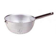 Pentole Agnelli Nudelsieb Kugel (scaldapasta) Dicke 3 mm mit rundem und Haken Edelstahl 30 cm