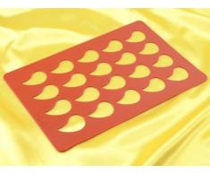 Teigschaber Silikon POUR 11740Â Formen Dekoration Tropfen 28Â x 19Â x 1Â cm, braun