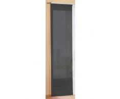 Gardinenbox Preisgünstiger Flächenvorhang Schiebegardine, transparent, Unifarben, mit Zubehör, 245x60, Schwarz, 85589