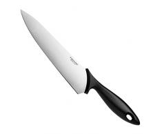 Fiskars Kochmesser Gesamtlänge: 34 cm, Essential, Schwarz/Silber, 1023775