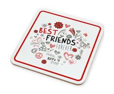 Gruss und Co Untersetzer, Mehrfarbig