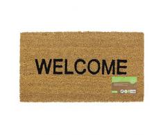 JVL Fußmatte Welcome Kokosfaser PVC-Rückseite 33,5x60 cm