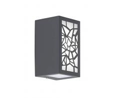 WOFI Außenwandleuchten, Aluminium, Integriert, 7 W, Anthrazit, 9 x 8.5 x 15 cm