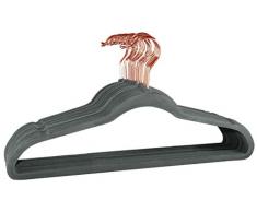 Signature Home Velvet Hangers Kleiderbügel, Zinn/Kupfer