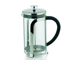 Kela 10852 Kaffeebereiter, 6 Tassen, 1,0 l, Glas/Edelstahl, Venecia