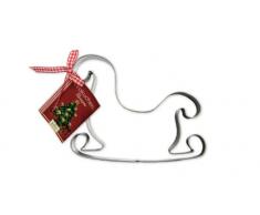 Birkmann 191266 XXL-Ausstechform Schlitten, mit Rezeptanhänger; 15 cm