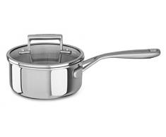 KitchenAid Kochtopf, Edelstahl, Silber, 16 cm