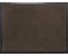 oKu-Tex Fußmatte | Schmutzfangmatte | Braun | Twist | für innen | Eingangsbereich / Flur / Treppenhaus | rutschfest | 60x80 cm