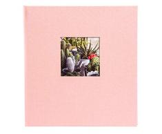 Goldbuch Fotoalbum mit Bildausschnitt, Bella Vista, 30x31 cm, 60 weiße Seiten mit Pergamin-Trennblättern, Leinen, Rosé, 27 722