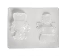 RAYHER 36015000, Gießform Schutzengel, 2 Motive, 9-12,5 cm, Größe 23,2 x 18,3 cm