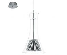 EGLO 93791 Pendelleuchte, Aluminium, Integriert, transparent