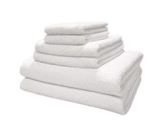 Polyte - Handtuch-Set - schnelltrocknende & fusselfreie Mikrofaser - 6-teilig (Weiß)