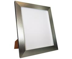 FRAMES BY POST Metro Bilderrahmen, Aluminium, Kunststoffglas, 25,4 x 25,4 cm, 25,4 x 25,4 cm, silberfarben