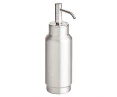 iDesign Austin Seifenspender, schicker Seifenspender wiederbefüllbar aus gebürstetem Edelstahl, mattsilberfarben