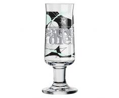 Ritzenhoff Schnapps Schnapsglas, Kristall, grau/weiß/türkis, 3.8 cm