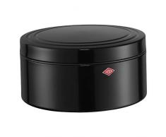 Wesco GebäckDS Gebäckdose, Edelstahl, schwarz, 24 x 24 x 12.5 cm
