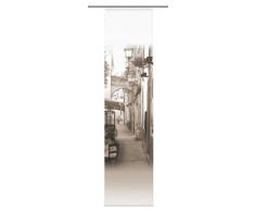 Home Fashion 86453-721 Schiebevorhang Digitaldruck Salerno, Sand / 245 x 60 cm Dekostoff-Seidenoptik