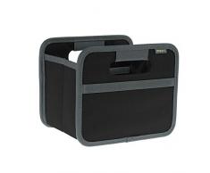 meori Faltbox Mini Lava Schwarz 16,5x12,5x14cm abwischbar stabil Aufbewahrungsbox Organizer Geschenkbox mit Griffen Dekoration Kleinteile Sortieren Regal Postkarten
