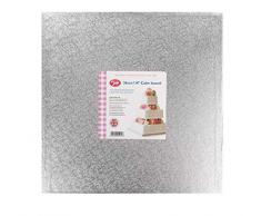 Tala Kuchenplatte, quadratisch, 35 cm, silberfarben