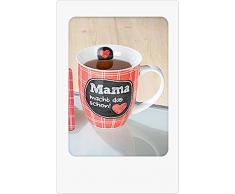 Kaffeebecher Mama rot