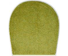 Grund Badteppich 100% Polyacryl, ultra soft, rutschfest, ÖKO-TEX-zertifiziert, 5 Jahre Garantie, ORLY, WC-Deckelbezug 47x50 cm, grün