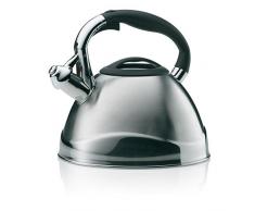 Kela 11655 Wasserkessel mit Pfeifton, Induktionsgeeignet, 3 L, Edelstahl, Varus