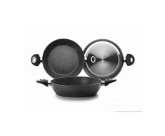 Ibili 440832 Natura Bratpfanne, tief, mit Griffen, 32 cm, 28 cm