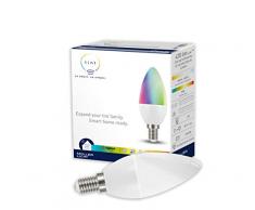 tint von Müller-Licht Smarte LED Lampe E14, Kerzenform, white-color (Weißtöne und farbiges Licht), dimmbar, 5W ersetzt 40W Lampe, Zigbee, funktioniert mit Alexa