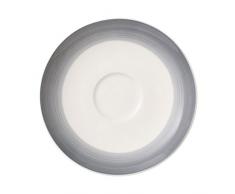 Villeroy & Boch Colourful Life Cosy Grey Untertasse, 14 cm, Premium Porzellan, Grau