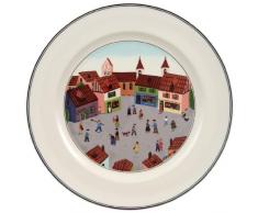Villeroy & Boch Design Naif Speiseteller Dorf, Premium Porzellan
