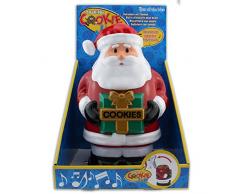 Out of the blue Kunststoff-Keksdose, Weihnachtsmann, mit Sound(inkl. Batterien) ca. 26 cm, Rot, 21.7 x 20.4 x 26 cm