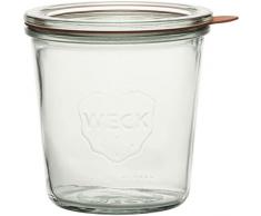 Weck Einkochglas 500 ml (Rundrand Sturzform Einweckgläser Dessertgläser) - 4 Stück