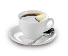 Esmeyer Kaffee-Tassen Bistro 0,20l mit Untertasse 12-teilig, Porzellan, Weiß, 31.5 x 18 x 12 cm