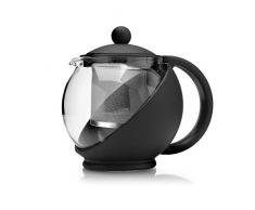 Kilo D07 Glas-Teekanne mit Edelstahl-Teesieb für 4 Tassen, 1400 ml