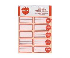 Weck Etiketten für Gefrierschrank / Einmachgläser, 5 cm x 2,5 cm, 100 Stück