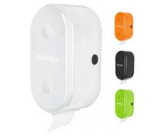 Spirella WC Rollenhalter + ErsatzrollenhalterCube zum kleben oder bohren Weiss