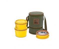 MILTON isolierte Lunch-Box, Plastik, Khakhi, 2 + 1