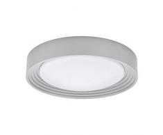 EGLO ONTANEDA 1 Wand- / Deckenleuchte, Kunststoff, 11 W, silber