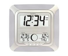 Technoline, WS 8118 Funk-Wanduhr, alu-silber, 25,5 x 3,1 x 24,3cm