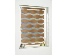 K-home Klemmfix Doppelrollo Welle ohne Bohren - Taupe 70 cm x 150 cm (B x L)