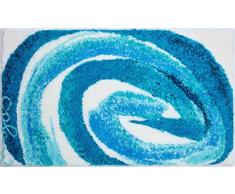 Grund COLANI Exklusiver Designer Badteppich 100% Polyacryl, ultra soft, rutschfest, ÖKO-TEX-zertifiziert, 5 Jahre Garantie, Colani 42, Badematte 60x100 cm, türkis