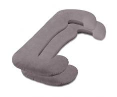 aqua-textil Classic Line Spezialkissenbezug Ergo.150 dunkel grau Baumwolle Kissenbezug Jersey KissenhÃ¼lle ReiÃverschluss