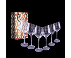 Gracefulhat Rotweingläser 550 ml, 6er Set Rotweinkelch & Weingläser,Bleifreies Kristallglas Abschrägung Mund Weißweingläser,das perfekte Schenk zum Hochzeit,Jubiläum,Weihnachten und Jeder Anlass