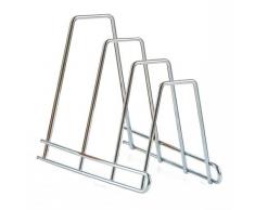 Zeller 24850 Brettchen-/ Tellerständer, Metall verchromt, ca. 14 x 22,8 x 18 cm