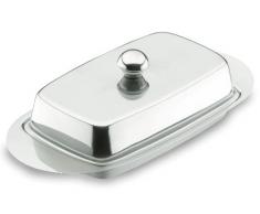 LACOR 62951 Butterdose mit Deckel, Edelstahl 18/10
