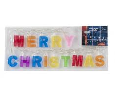 Led Lichterkette Merry Christmas Leuchte Kette Christbaumschmuck inkl. Batterien